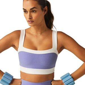 Beyond Yoga Periwinkle Horizon Colorblock Bra
